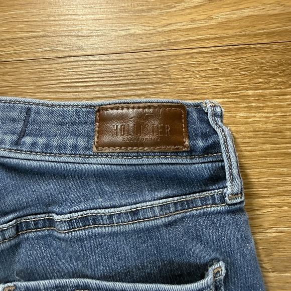 Hollister Women's Mid-Rise Super Skinny Jeans Blue Stretch Size 1R W25 L28 - Picture 9 of 11